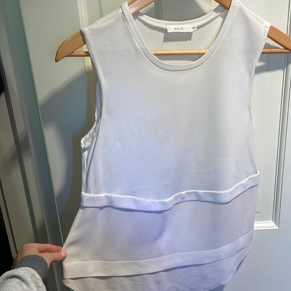 ALC white tiered tank